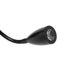 Wandleuchte Schwarz mit grünem Samt-Schirm 18cm - Brescia