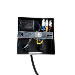 Wandleuchte Schwarz mit Samt-Schirm Krokodil-Design 18cm - Brescia