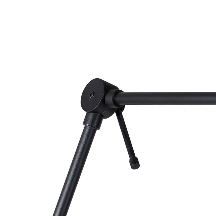 Wandleuchte schwarz mit Schirm weiß 30 cm verstellbar - Blitz