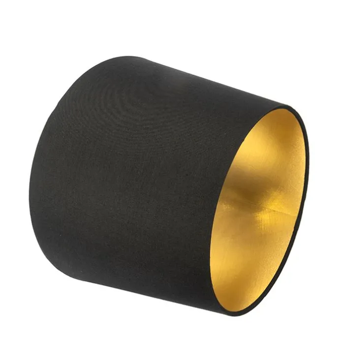 Wandleuchte schwarz mit schwarzem Schirm und verstellbarem Arm - Ladas