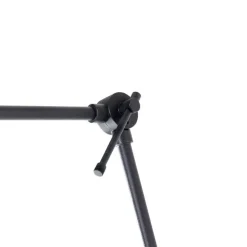 Wandleuchte schwarz mit Veloursschirm schwarz 35 cm verstellbar - Blitz