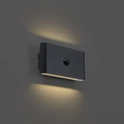 Wandleuchte schwarz 4-Stufen-Sensor magnetisch inkl. LED wiederaufladbar - Batt