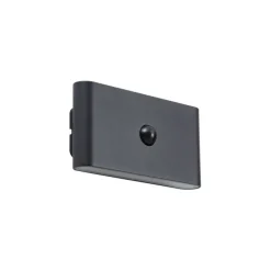 Wandleuchte schwarz 4-Stufen-Sensor magnetisch inkl. LED wiederaufladbar - Batt