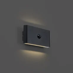 Wandleuchte schwarz 4-Stufen-Sensor magnetisch inkl. LED wiederaufladbar - Batt