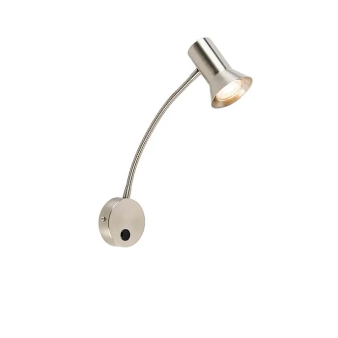 Wandleuchte Stahl mit Flexarm - Karin Flex