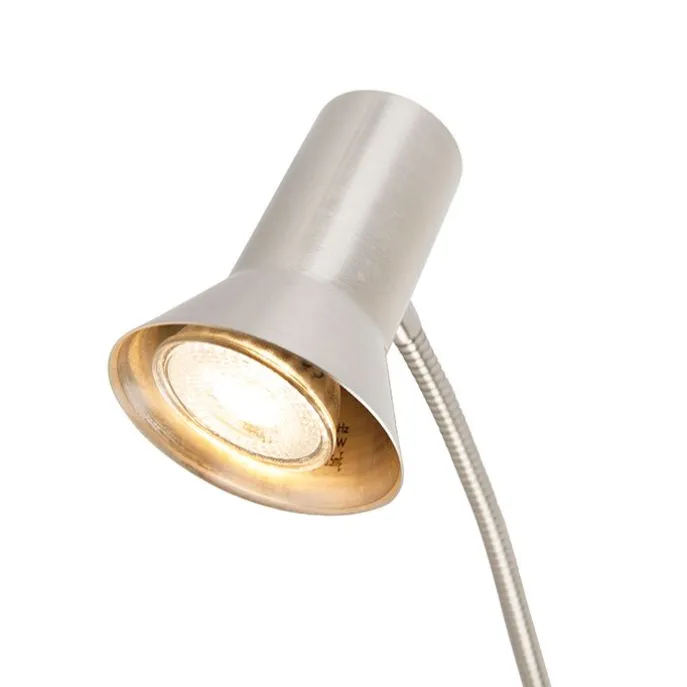 Wandleuchte Stahl mit Flexarm - Karin Flex