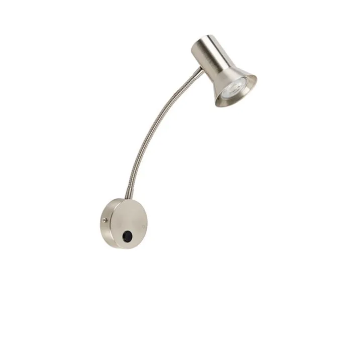 Wandleuchte Stahl mit Flexarm - Karin Flex