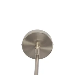 Wandleuchte Stahl mit weißem Schirm und verstellbarem Arm - Ladas