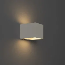 Wandleuchte weiß inkl. LED und Touchdimmer wiederaufladbar - Joris