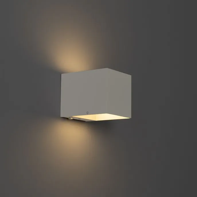 Wandleuchte weiß inkl. LED und Touchdimmer wiederaufladbar - Joris