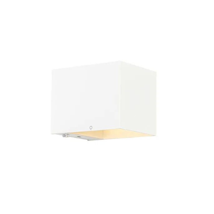 Wandleuchte weiß inkl. LED und Touchdimmer wiederaufladbar - Joris