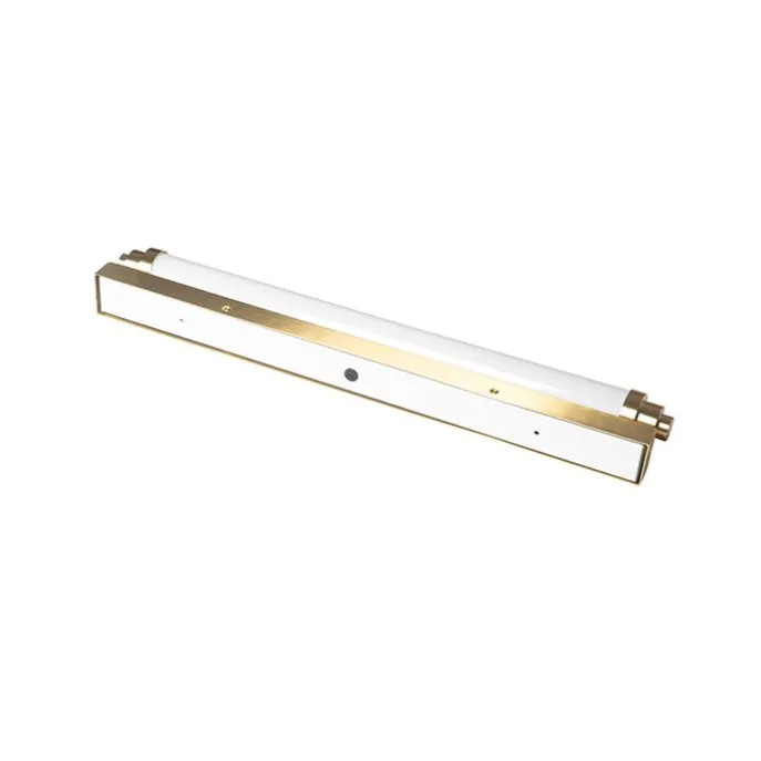 Wandleuchte weiß mit gold inkl. LED 3-stufig dimmbar IP44 - Yordi
