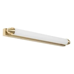 Wandleuchte weiß mit gold inkl. LED 3-stufig dimmbar IP44 - Yordi