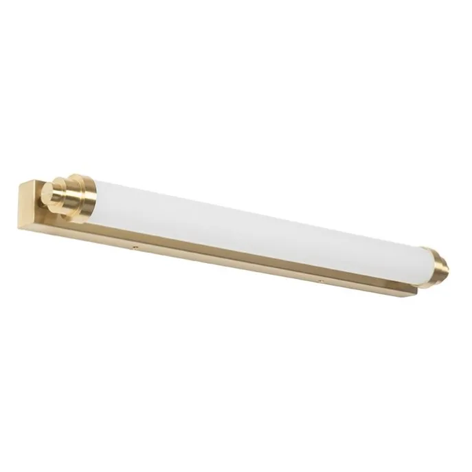 Wandleuchte weiß mit gold inkl. LED 3-stufig dimmbar IP44 - Yordi