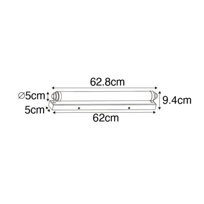 Wandleuchte weiß mit gold inkl. LED 3-stufig dimmbar IP44 - Yordi