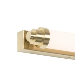Wandleuchte weiß mit gold inkl. LED 3-stufig dimmbar IP44 - Yordi