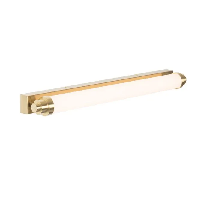Wandleuchte weiß mit gold inkl. LED 3-stufig dimmbar IP44 - Yordi
