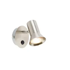 Wandspot Stahl dreh- und neigbar mit Schalter - Karin 1
