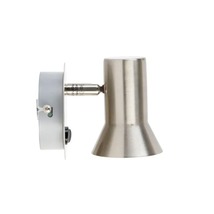 Wandspot Stahl dreh- und neigbar mit Schalter - Karin 1