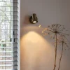 Wandstrahler Bronze schwenkbar und neigbar mit Schalter - Karin 1