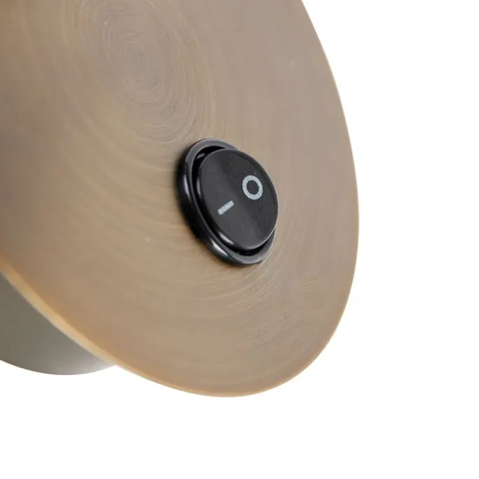 Wandstrahler Bronze schwenkbar und neigbar mit Schalter - Karin 1