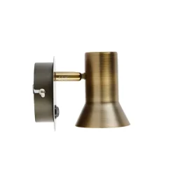 Wandstrahler Bronze schwenkbar und neigbar mit Schalter - Karin 1