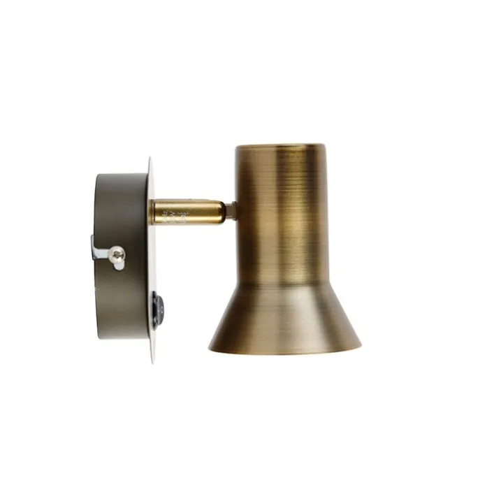 Wandstrahler Bronze schwenkbar und neigbar mit Schalter - Karin 1