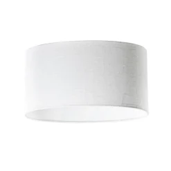 Weiße ovale Leinenlampe 35/23/18