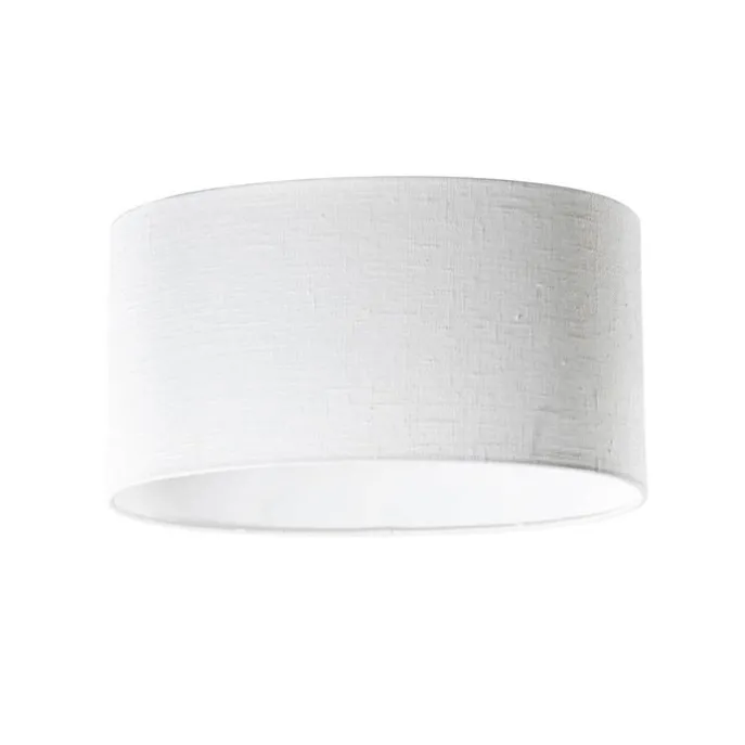 Weiße ovale Leinenlampe 35/23/18