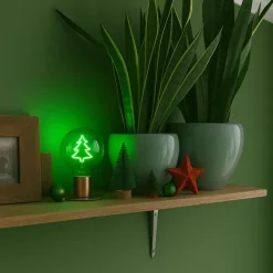 Weihnachts E27 LED Lampe G125 Klar 1.8W 100 lm