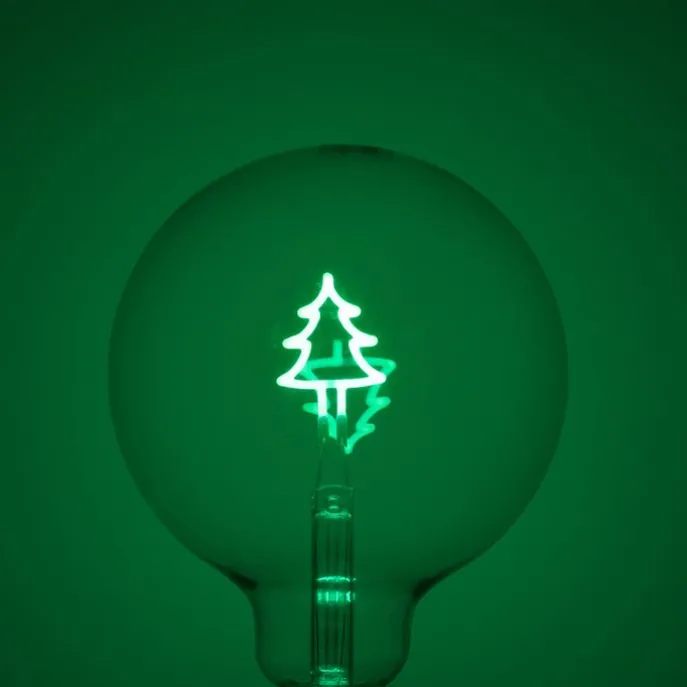 Weihnachts E27 LED Lampe G125 Klar 1.8W 100 lm