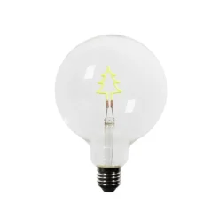 Weihnachts E27 LED Lampe G125 Klar 1.8W 100 lm