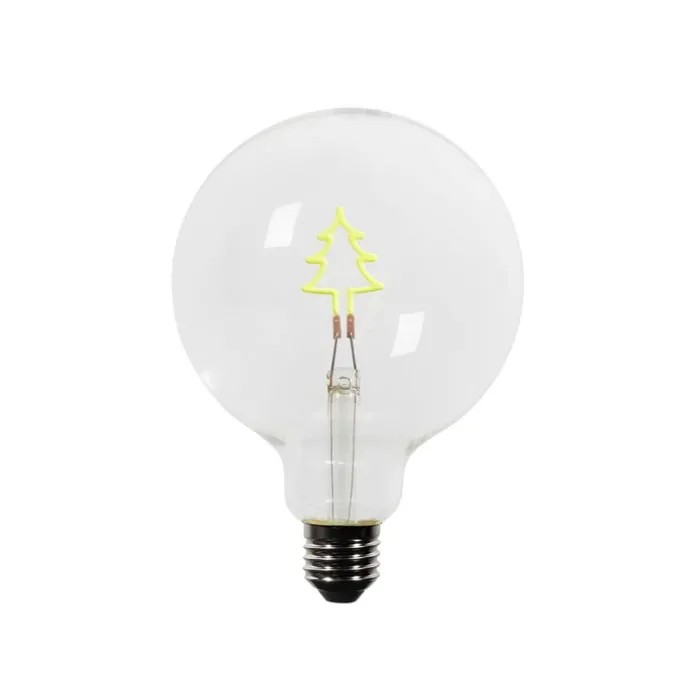 Weihnachts E27 LED Lampe G125 Klar 1.8W 100 lm