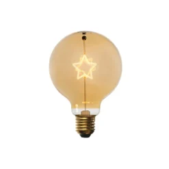 Weihnachts E27 LED Lampe Stern Filament G95 Amber 1.8W 50 lm 1800K