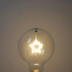 Weihnachts E27 LED Lampe Stern Filament G95 Klar 1.8W 120 lm 2700K