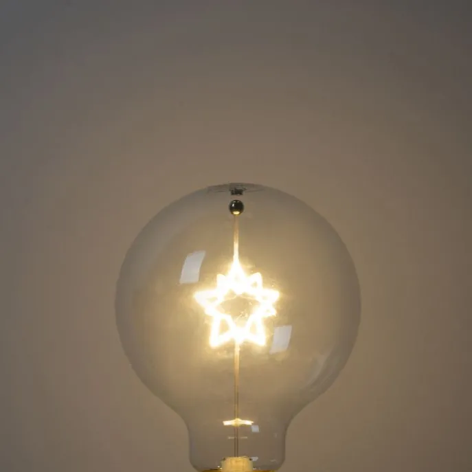 Weihnachts E27 LED Lampe Stern Filament G95 Klar 1.8W 120 lm 2700K