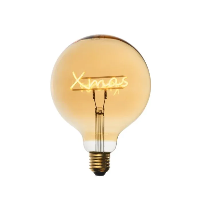 Weihnachts E27 LED-Glühbirne G125 Amber 3,4W 100 lm 1800K