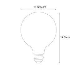 Weihnachts E27 LED-Glühbirne G125 Amber 3,4W 100 lm 1800K