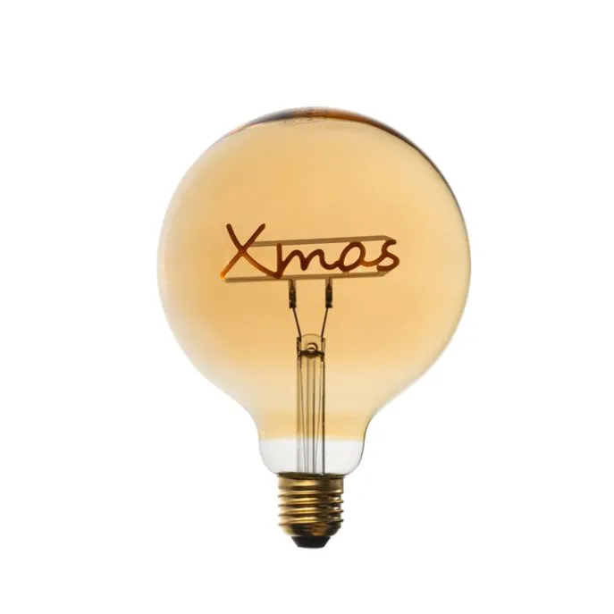 Weihnachts E27 LED-Glühbirne G125 Amber 3,4W 100 lm 1800K