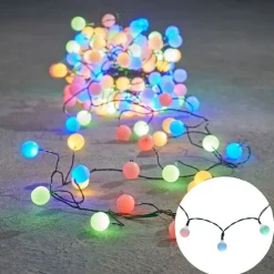 Weihnachts Lichterkette Grün mit 140 Multicolor LEDs 3,5m IP44 - Dasher