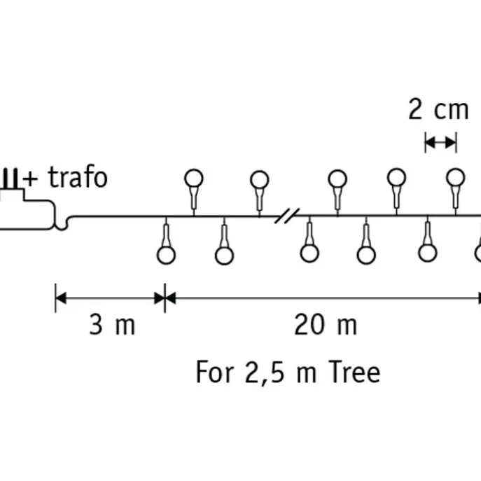 Weihnachts Lichterkette Grün mit 1000 LEDs Multicolor 23m IP44 - Comet
