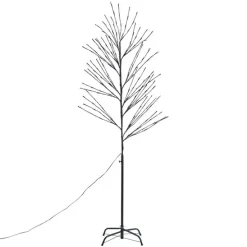 Weihnachtsbaum schwarz 200cm inkl. LED IP44 - Vixen