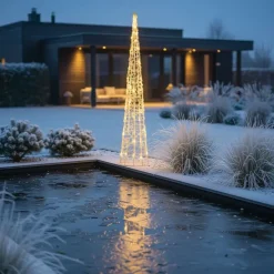 Weihnachtsbaum transparent 100 cm inkl. LED IP44 - Coni