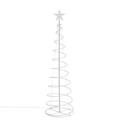 Weihnachtsbaum Weiß inkl. LED IP44 - Puno