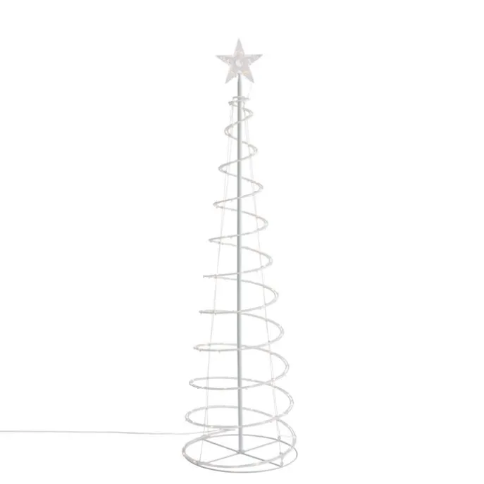 Weihnachtsbaum Weiß inkl. LED IP44 - Puno