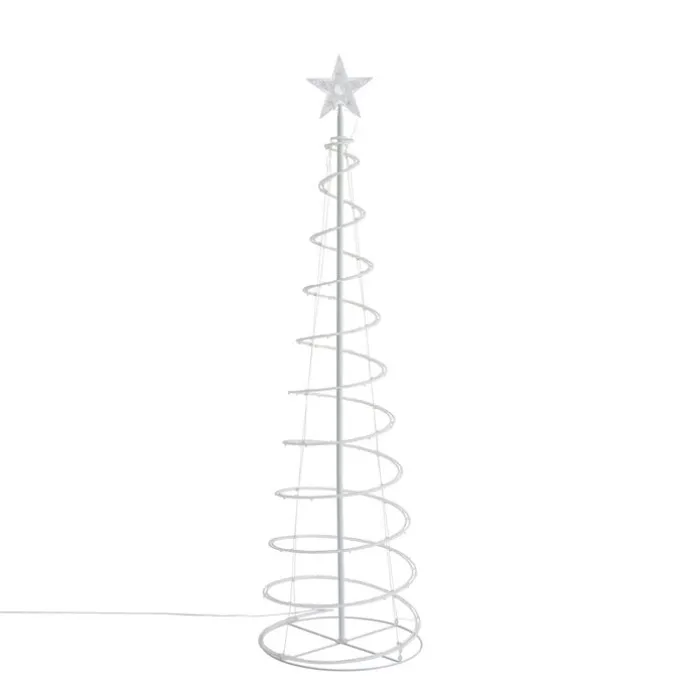 Weihnachtsbaum Weiß inkl. LED IP44 - Puno