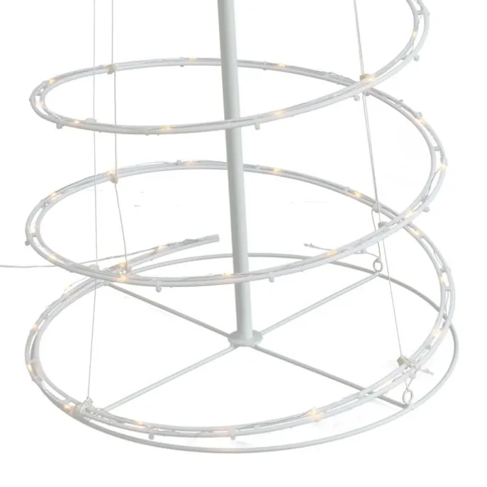 Weihnachtsbaum Weiß inkl. LED IP44 - Puno