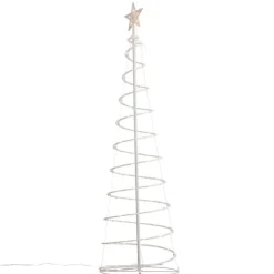 Weihnachtsbaum Weiß inkl. LED IP44 - Puno
