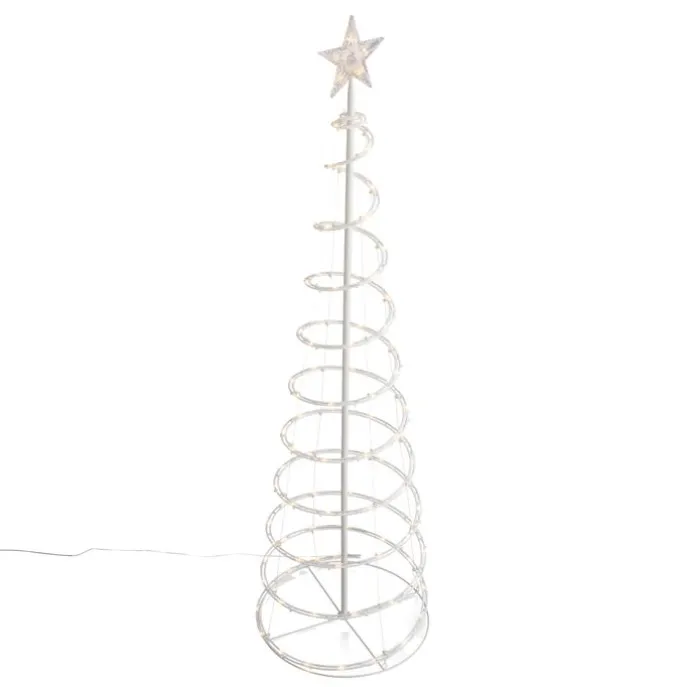 Weihnachtsbaum Weiß inkl. LED IP44 - Puno
