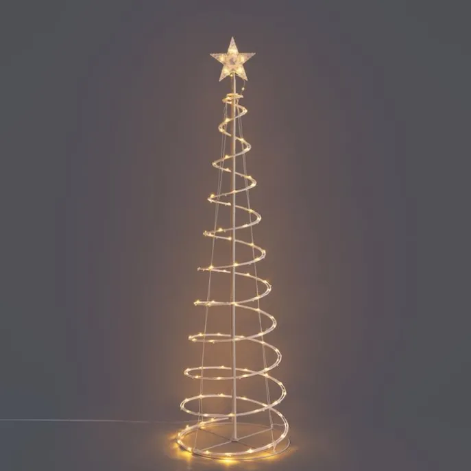 Weihnachtsbaum Weiß inkl. LED IP44 - Puno